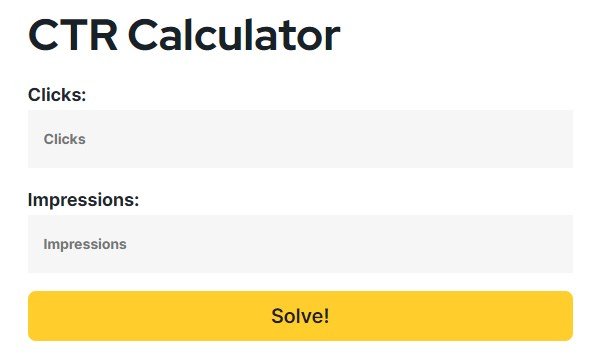 CTR Calculator